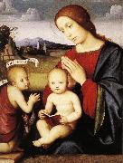 FRANCIA, Francesco Madonna and Child with the Infant St John the Baptist dsh Sweden oil painting reproduction